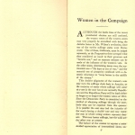 Women In the Campaign by Frances A. Kellor Women In the Campaign by Frances A. Kellor