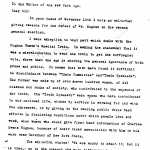 Letter to editor of New York Age about Hughes Women’s Campaign Train Letter to editor of New York Age about Hughes Women’s Campaign Train