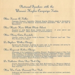 Speaker list from Campaign Train Speaker list from Campaign Train