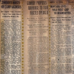 Account of cowboys welcoming Hughes Women Account of cowboys welcoming Hughes Women