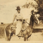 Two cowboys send postcards to Elisabeth Freeman Two cowboys send postcards to Elisabeth Freeman