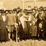 Elisabeth Freeman pictured with black community in Danville, IL