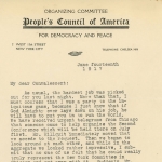 Louis P. Lochner to Elisabeth Freeman, page 1 Louis P. Lochner to Elisabeth Freeman, page 1