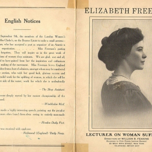 Elisabeth Freeman, Lecturer on Woman Suffrage Elisabeth Freeman, Lecturer on Woman Suffrage