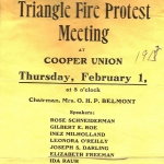 Triangle Fire Protest Meeting Triangle Fire Protest Meeting