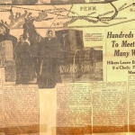 Full page spread in the Philadelphia Sun showing route of march to Washington, part 2