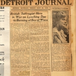 Account of lynching and EF speaking tour, Detroit Journal Account of lynching and EF speaking tour, Detroit Journal