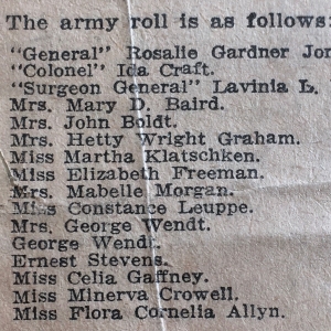 The army roll The army roll